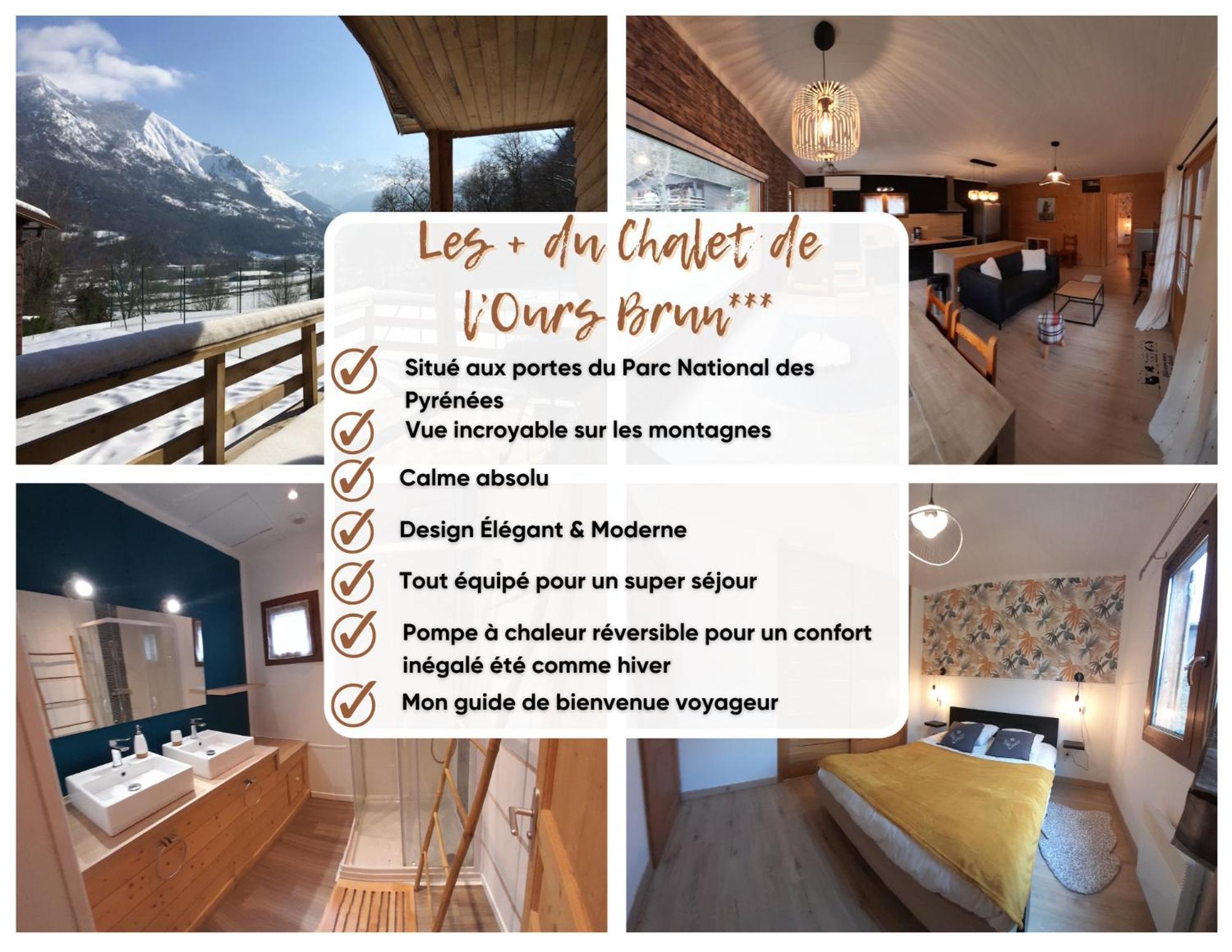 Chalet de l'Ours Brun, gîte 3 étoiles Gere-Belesten Extérieur photo